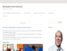Tablet Screenshot of barbadosartsfestival.com